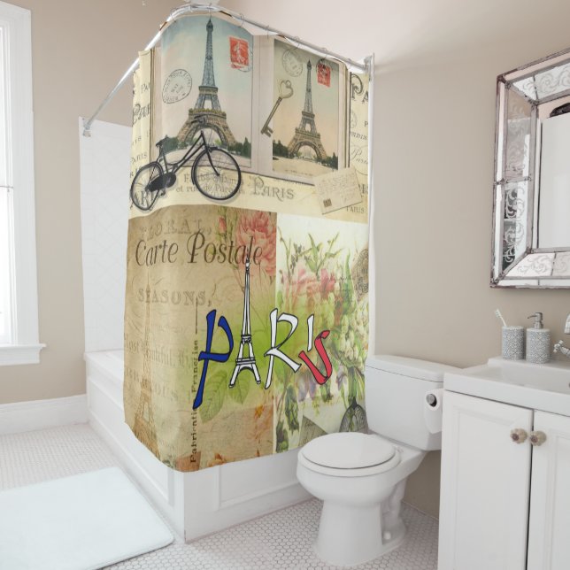 Rideau de douche Paris France (En situation)