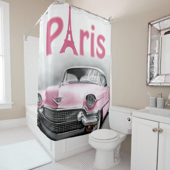 Rideau de douche Paris France (En situation)