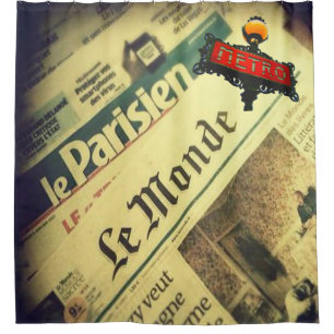 Rideau de douche, Paris, Journal,