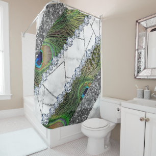 Rideau de douche Peacock