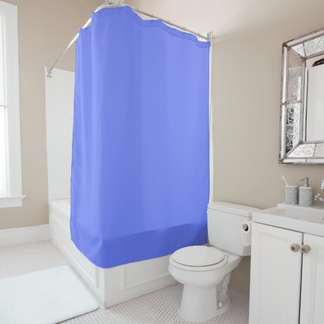 Rideau de douche Periwinkle brillant (En situation)
