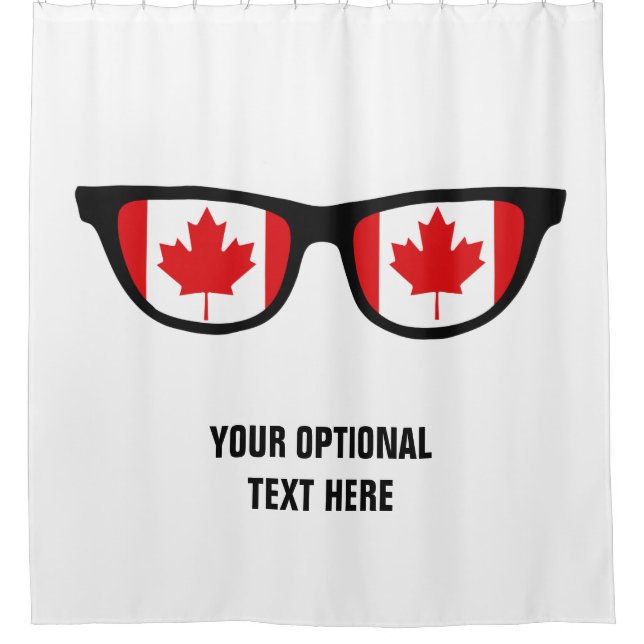 Rideau de douche personnalisé de Canadian Shades (Devant)