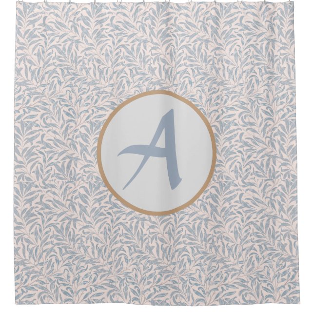 Rideau de douche PERSONNALISÉ INITIAL William Morr (Devant)