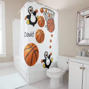 Rideau de douche Pingouin Basket