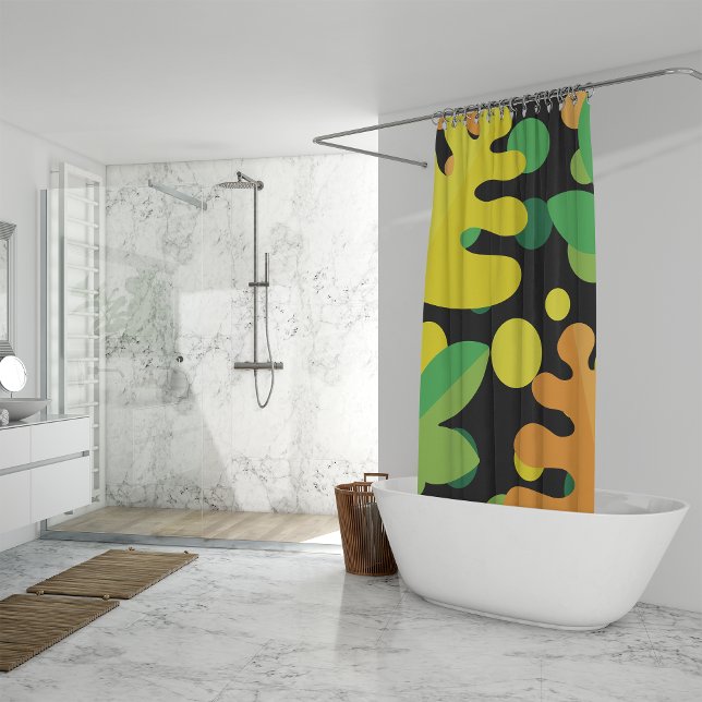 Rideau de douche plantes colorées (Créateur téléchargé)