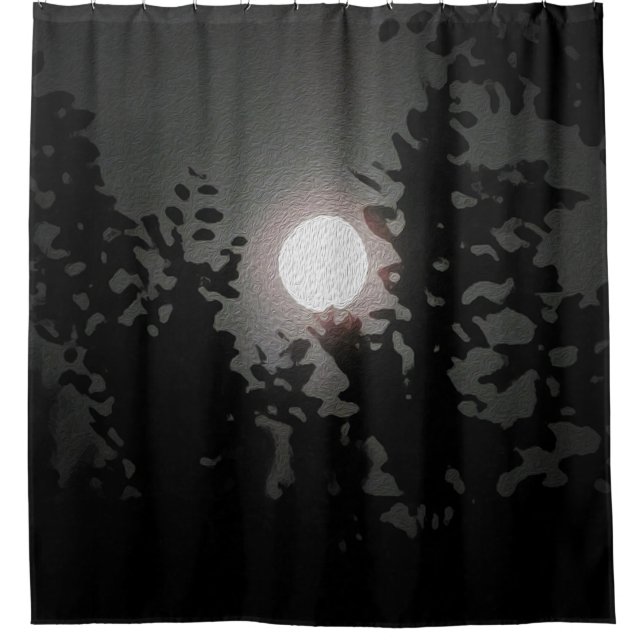 Rideau de douche Pleine lune (Devant)