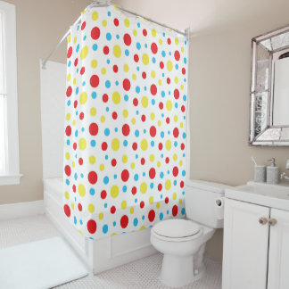 Rideau de douche pois