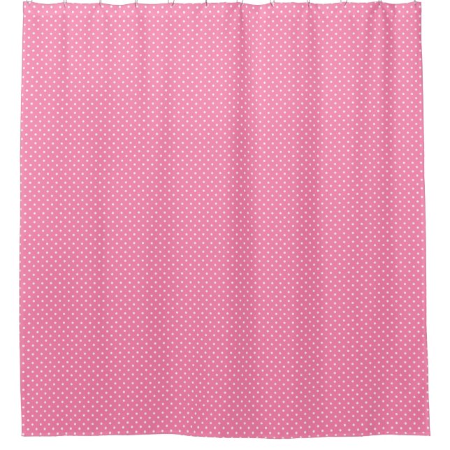 Rideau de douche Pois rose (Devant)