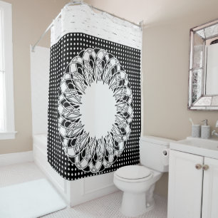 Rideau de douche Polkadot