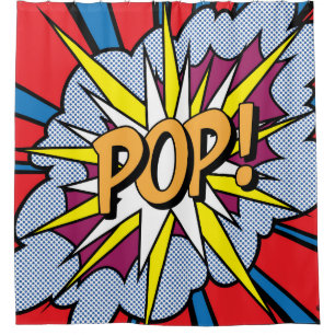 Rideau de douche pop art