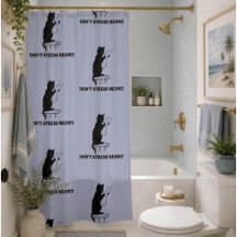 Rideau de douche pour chat