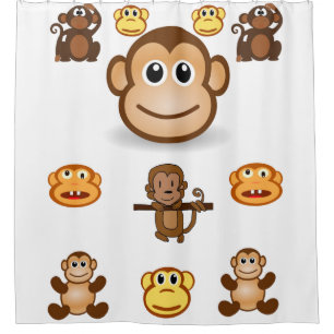 Rideau de douche pour enfants de Gorilla