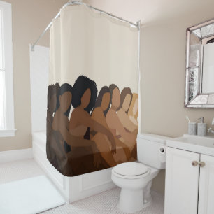 Rideau de douche pour femmes fondues