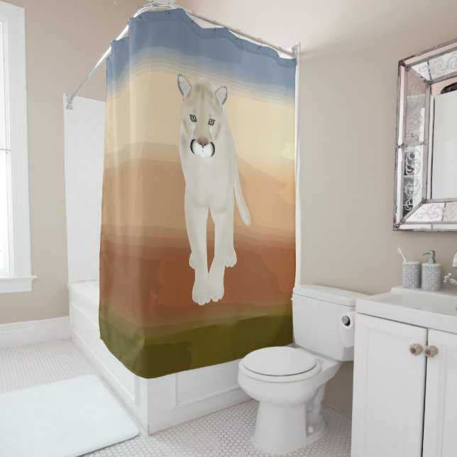 Rideau de douche Puma (En situation)