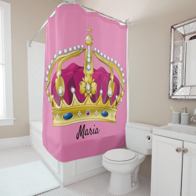 Rideau de douche Queen Maria (En situation)