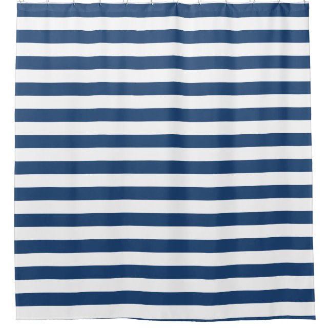 Rideau de douche rayé Nautical (Devant)