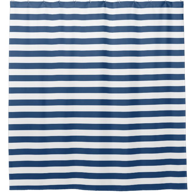 Rideau de douche Rayures Nautiques (Devant)