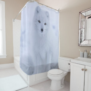 Rideau de douche Renard blanc