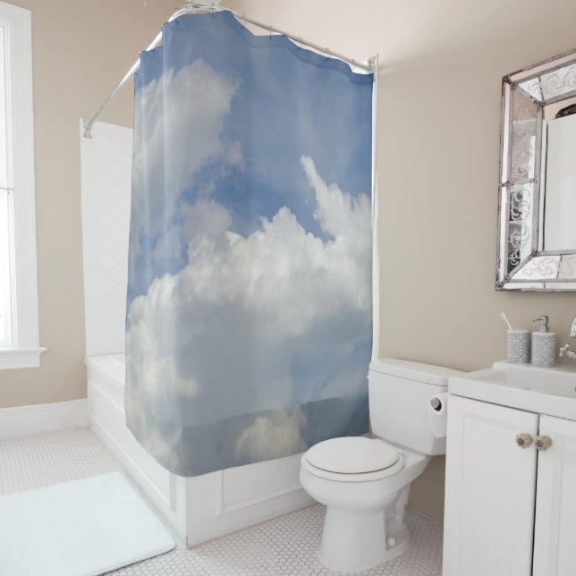 Rideau de douche Rêveur de Nuages (En situation)
