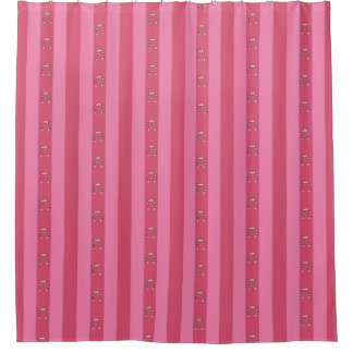 Rideau de douche Rose Déprimant Y2K à motif Fer à