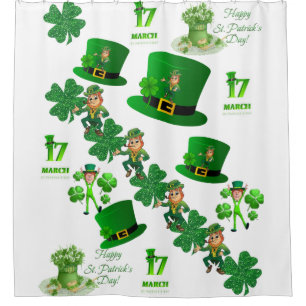 Rideau de douche Saint Patrick's Day