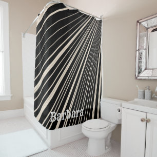 Rideau de douche Sepia Stripe