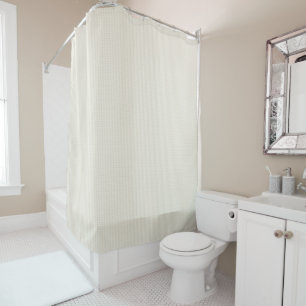 Rideau de douche simple crème neutre