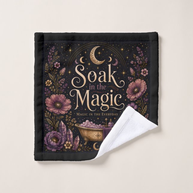 Rideau de douche Soak in the Magic (Gant de toilette)