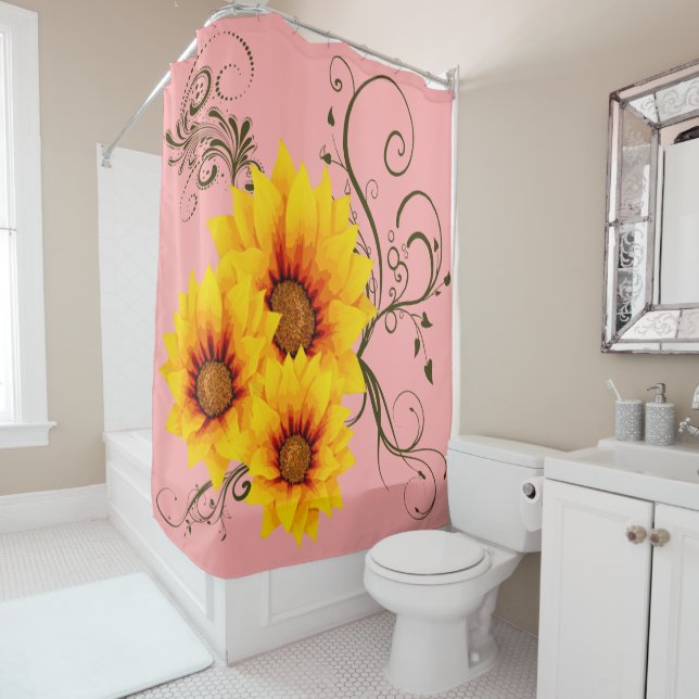 rideau de douche Sunflower (En situation)