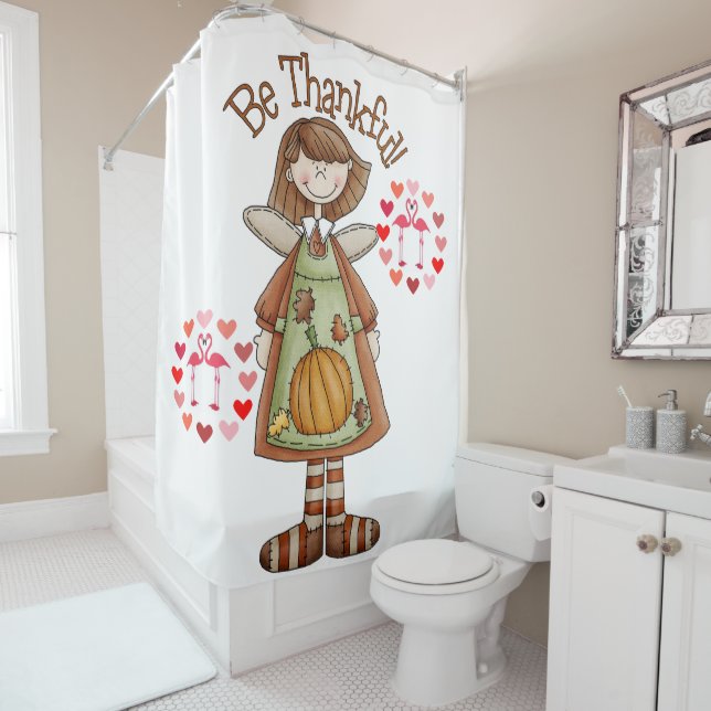 Rideau de douche Thanksgiving (En situation)