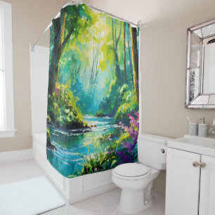 Rideau de douche Tranquil Waters Serenity Stream 