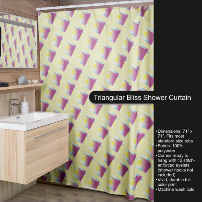 Rideau de douche triangulaire Bliss (Créateur téléchargé)