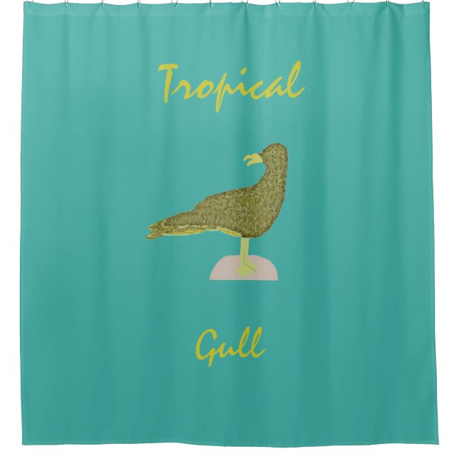 Rideau de douche Tropical Brown Gull (Devant)