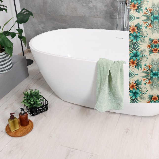 Rideau de douche tropicale légère (Créateur téléchargé)