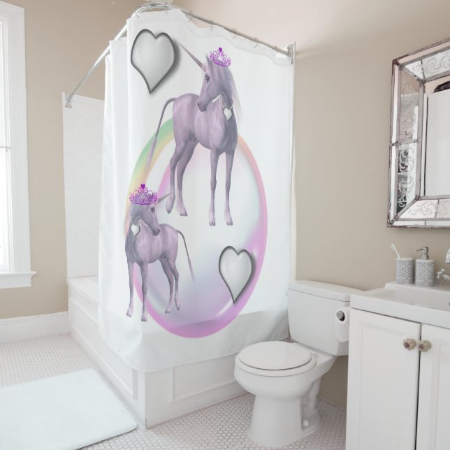 Rideau de douche Unicorn (En situation)
