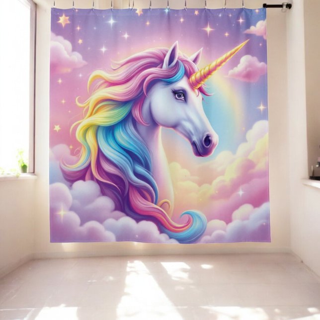 Rideau de douche Unicorne enchanté (Créateur téléchargé)