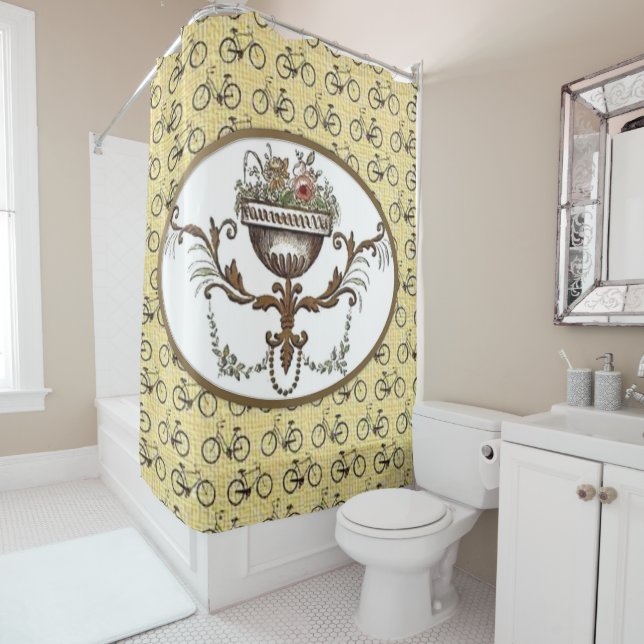 Rideau de douche victorien (En situation)