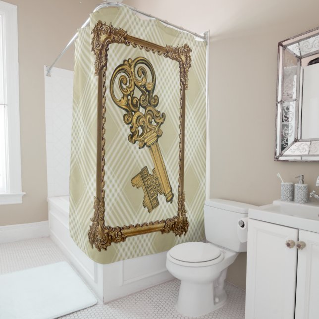 Rideau de douche victorien (En situation)