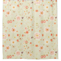 Rideau de douche Vintage Cottagecore - Charme past