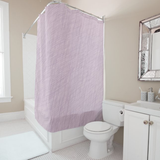 Rideau de douche Violet Nuit Pluvieuse (En situation)
