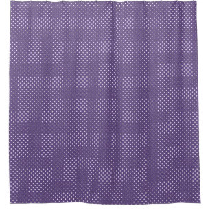 Rideau de douche violet Pois