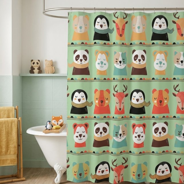Rideau de douche Woodland Whimsy Buddies (Créateur téléchargé)