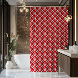 Rideau de salle de bain rouge noir, cadeau élégant