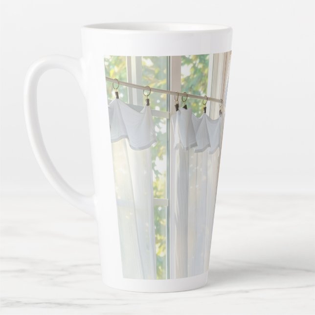 Rideau de Tasse à Latte dans le Vent (Gauche)