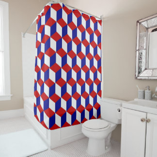 Rideau en douche - blocs à trois dimensions de