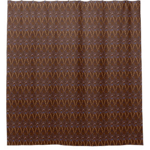 Rideau en douche brun chocolat