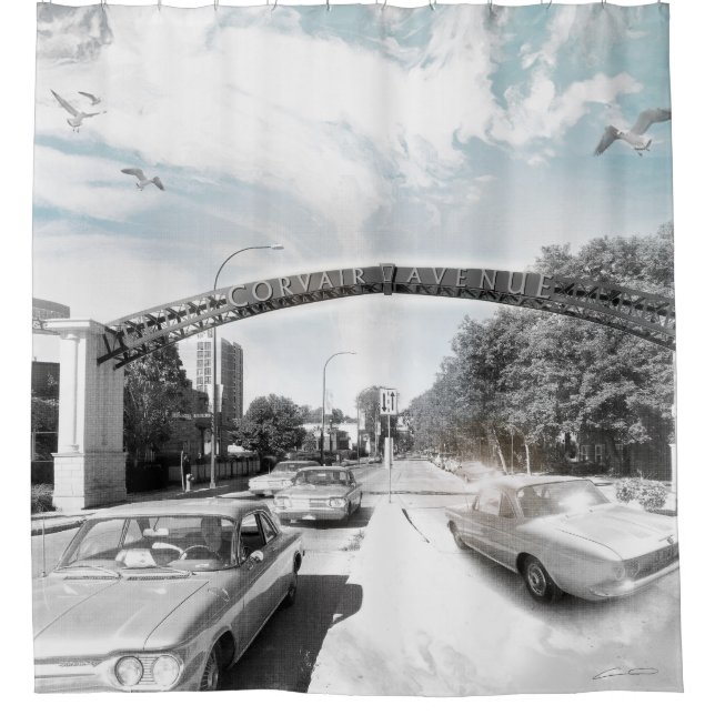 Rideau en douche d'avenue de Corvair (Devant)