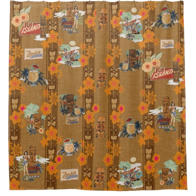 Rideau en douche de Bath de Tiki (Devant)