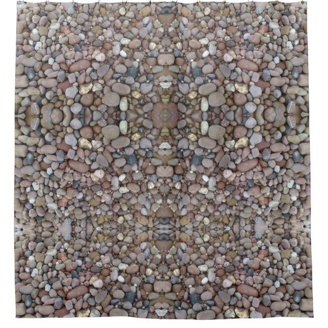 Rideau en douche de cailloux (Devant)