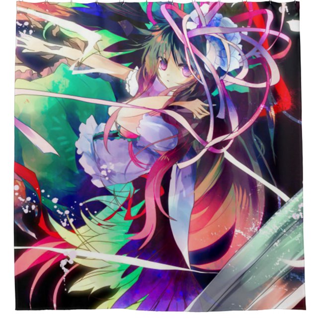 Rideau en douche de fille de féerie d'Anime (Devant)